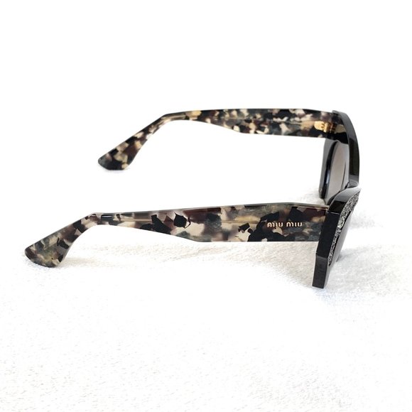 NWOT Miu Miu Rasoir Rhinestone Cat Eye Sunglasses - Picture 10 of 14